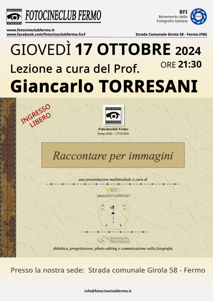 Raccontare per immagini - Prof. Giancarlo Torresani